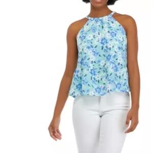 Women's Halter Neck Floral Blouse,Size XL, NWT
